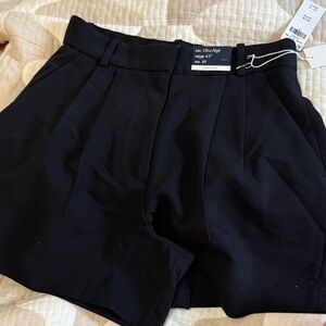 Abercrombie & Fitch Black High Waist Women's Shorts